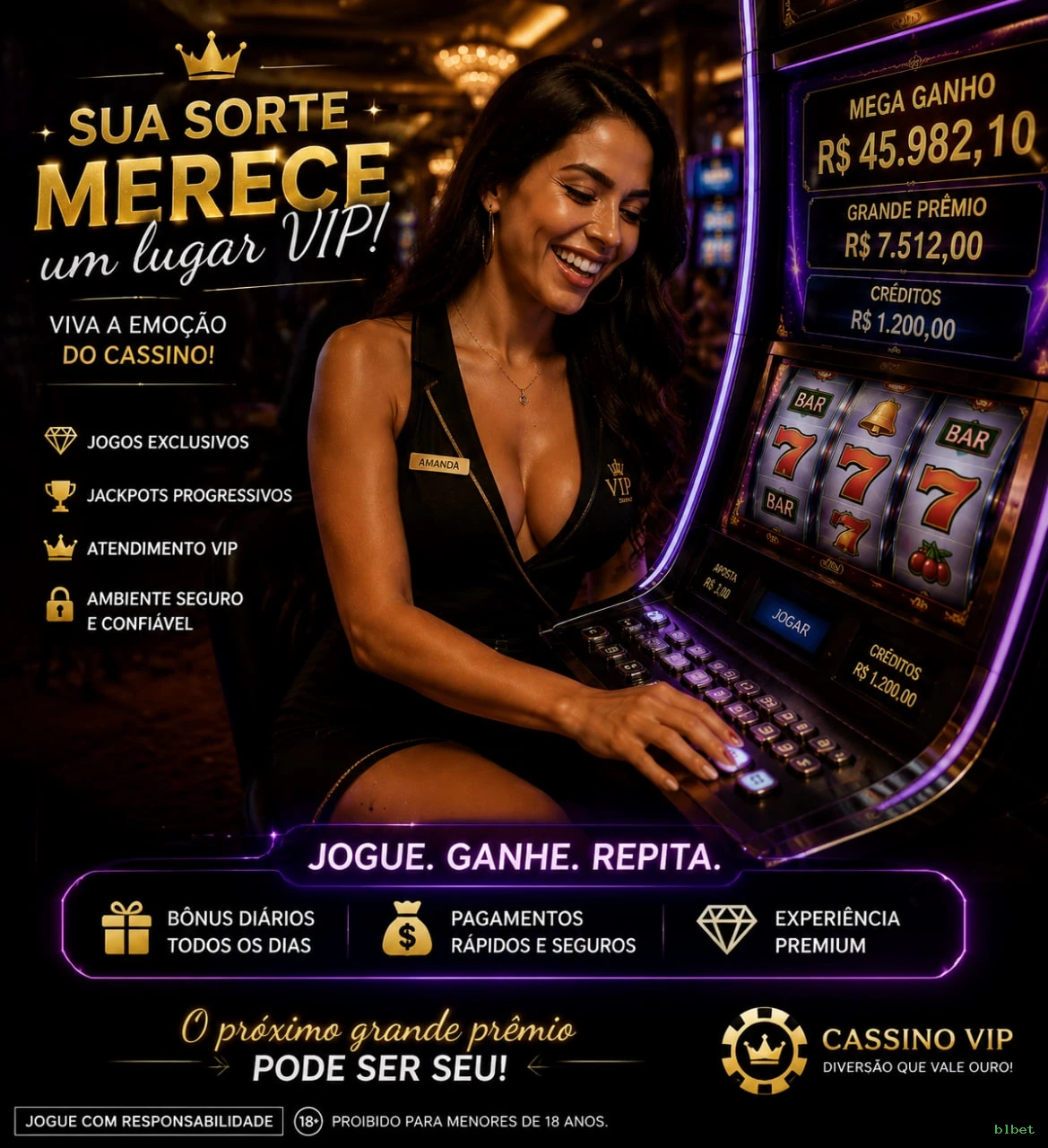 Sistema de Login Seguro blbet - Interface Premium